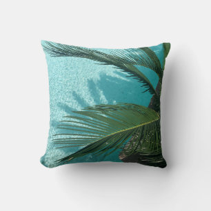 palm tree over the water cushion