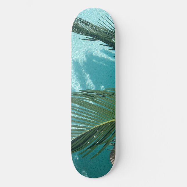 palm tree over the water skateboard (Front)