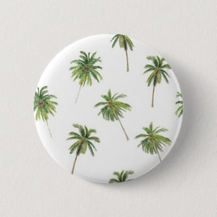 Palm tree pattern 6 cm round badge