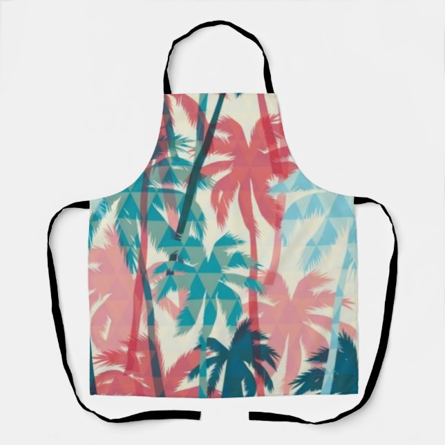 Palm tree pattern apron (Front)