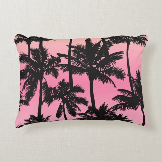 Palm Tree Pattern Decorative Cushion (Front)