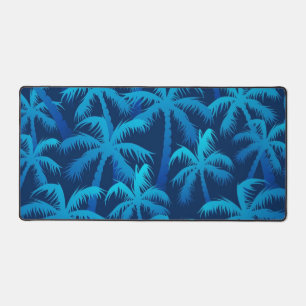 Palm tree pattern desk mat