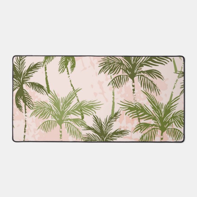Palm tree pattern desk mat (Front)