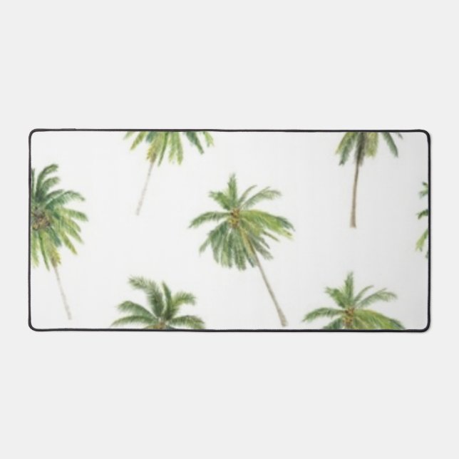 Palm tree pattern desk mat (Front)