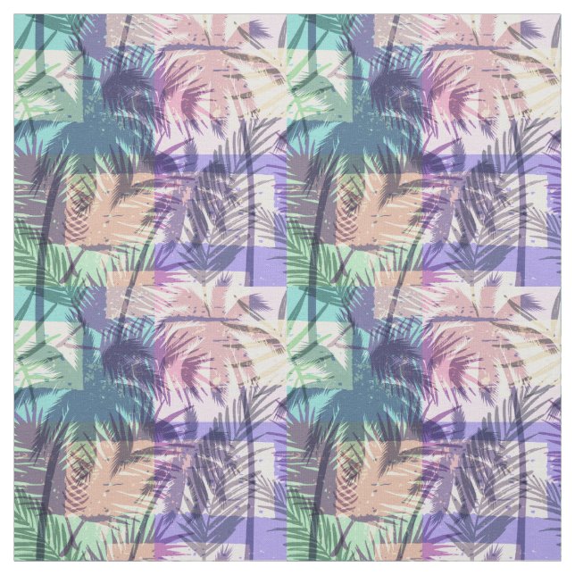 Palm Tree Pattern fabric (Swatch)