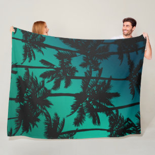 Palm Tree Pattern Fleece Blanket