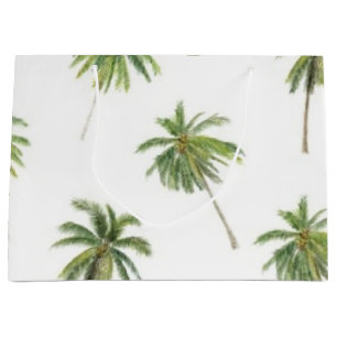 Palm tree pattern large gift bag