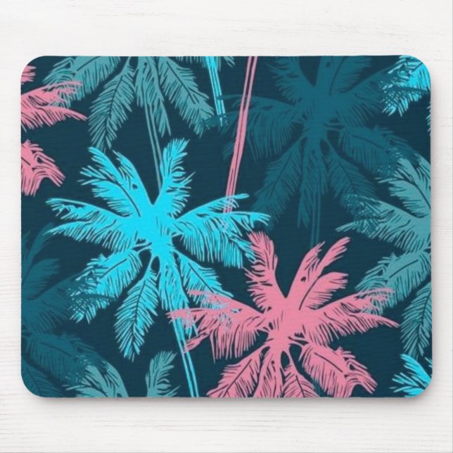 Palm tree pattern mouse mat (Front)
