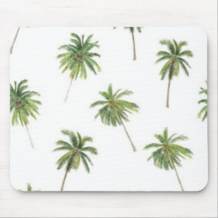 Palm tree pattern mouse mat