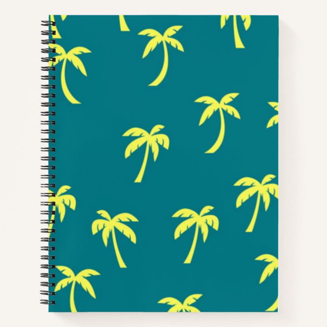Palm tree pattern notebook (Front)