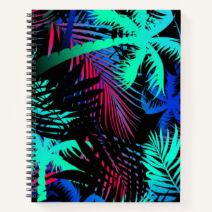 Palm tree pattern notebook