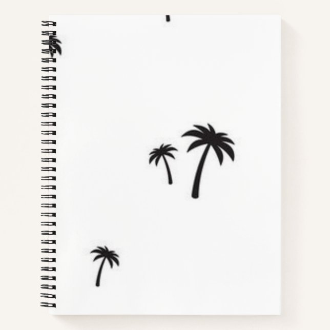 Palm tree pattern notebook (Front)
