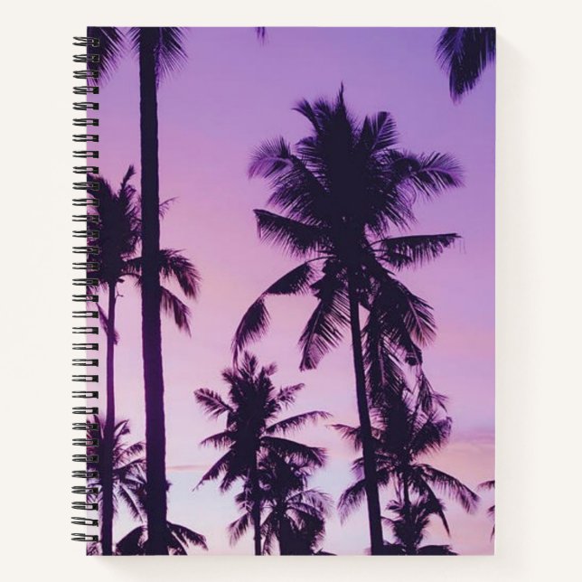 Palm tree pattern notebook (Front)