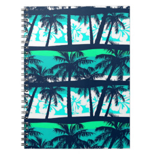 Palm tree pattern notebook