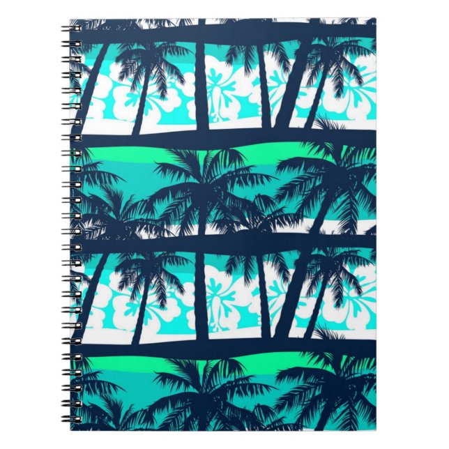 Palm tree pattern notebook (Front)