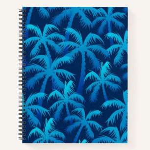 Palm tree pattern notebook