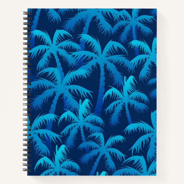 Palm tree pattern notebook (Front)