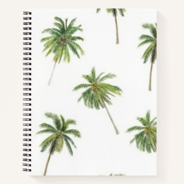 Palm tree pattern notebook (Front)