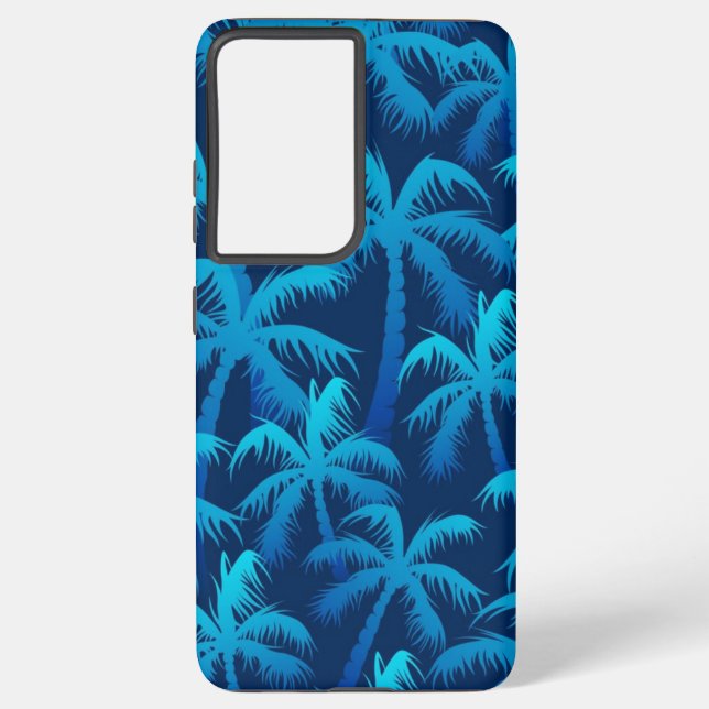 Palm tree pattern samsung galaxy s21 ultra case (Back)