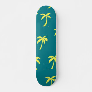 Palm tree pattern skateboard