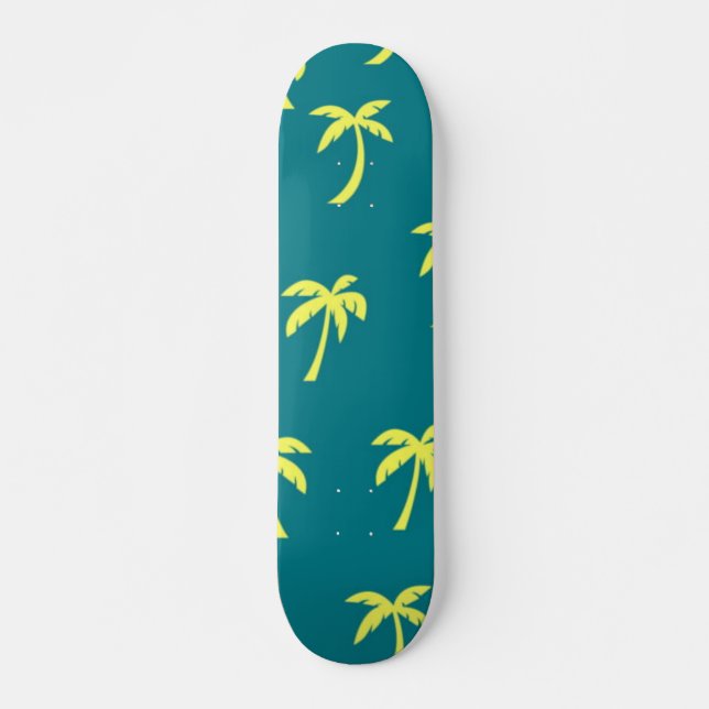 Palm tree pattern skateboard (Front)