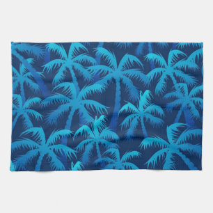 Palm tree pattern tea towel