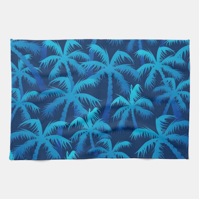 Palm tree pattern tea towel (Horizontal)