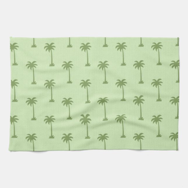 Palm Tree Pattern Tea Towel (Horizontal)