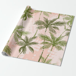 Palm tree pattern wrapping paper