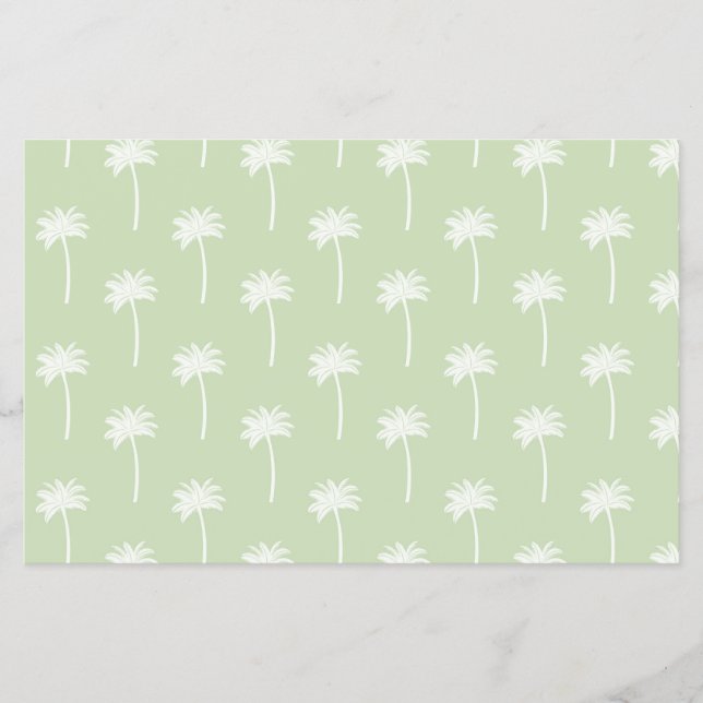 palm tree patterned scrapbooking paper (Front)