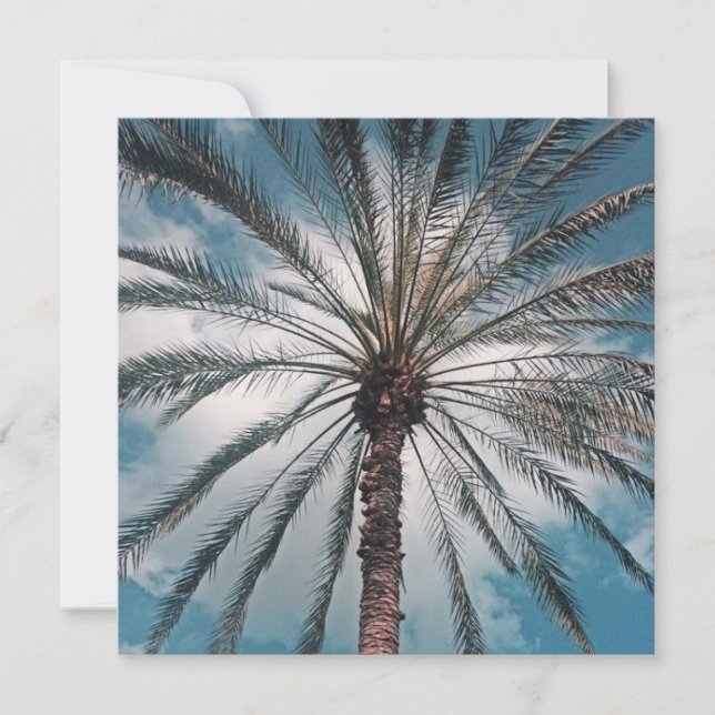 Palm tree - Personalised card (Front)