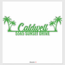 Palm Tree Personalised Mailbox Address