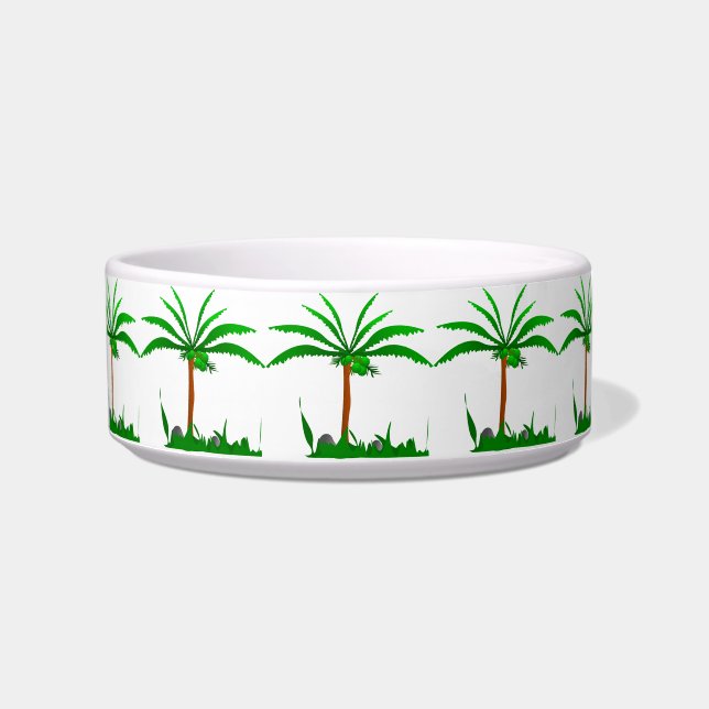 Palm Tree Pet Bowl (Front)