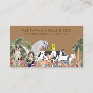 Palm Tree Pet Sitter Business Card