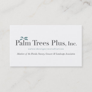 Palm Tree Plus Business Cards
