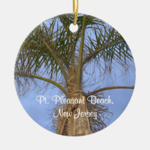 Palm Tree Pt. Pleasant, NJ Ornament CUSTOMIZE Date
