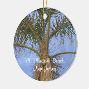 Palm Tree Pt. Pleasant, NJ Ornament CUSTOMIZE Date