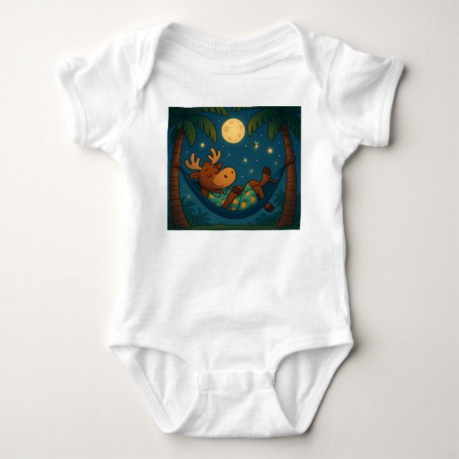 Palm Tree Pyjamas – Sleepytime Summer Tee for Kids (Front)