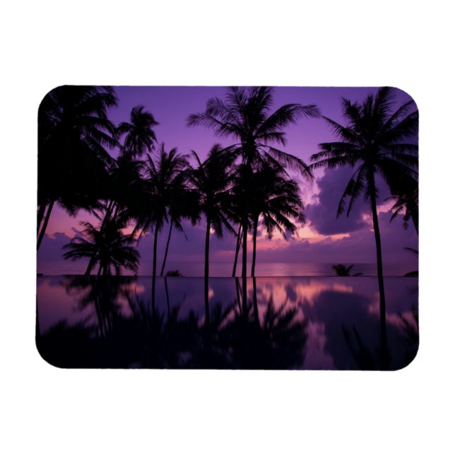 Palm Tree Reflection Magnet (Horizontal)