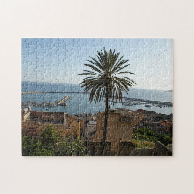 Palm tree, Sciacca Italy Travel Jigsaw Puzzle (Horizontal)