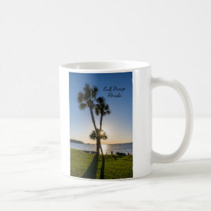 Palm Tree Scissors Silhouette Coffee Mug