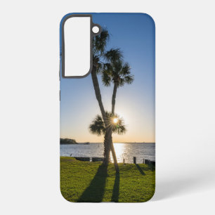 Palm Tree Scissors Silhouette Samsung Phone Case