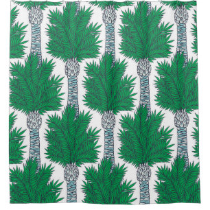 Palm tree seamless pattern. shower curtain
