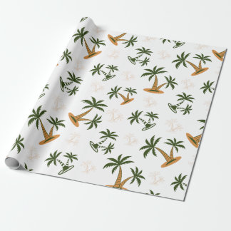 Palm tree seamless pattern wrapping paper