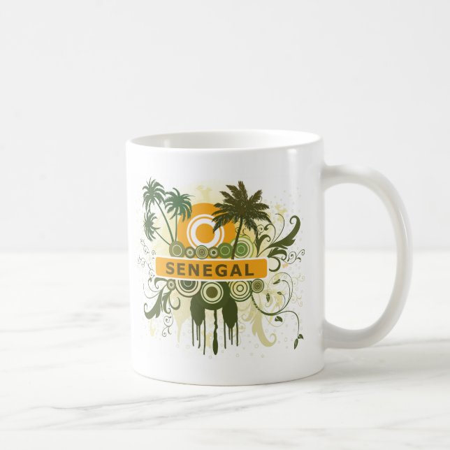 Palm Tree Senegal Coffee Mug (Right)