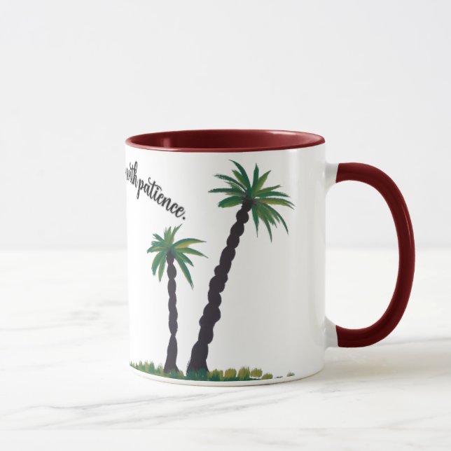 Palm Tree Serenity Mug (Right)