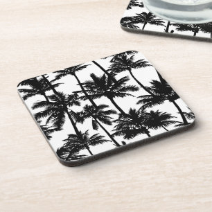 Palm Tree Shadow Pattern Coaster