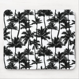 Palm Tree Shadow Pattern Mouse Mat