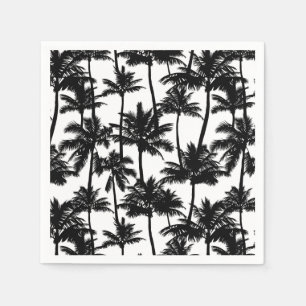 Palm Tree Shadow Pattern Napkin