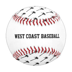 Palm Tree Silhouette Coastal Travel Chic Fun Baseball